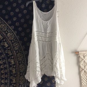 Free People Lace Trim Tunic